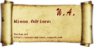 Wiese Adrienn névjegykártya